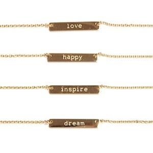 Jook and Nona ‘INSPIRE’ 18k Gold-Plated Necklace